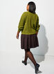 Vest van ribtricot met knopen, Groen, Model image number 2
