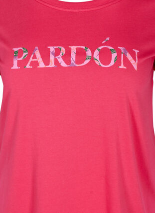 T-shirt coton avec joli imprimé , Azalea, Packshot image number 2