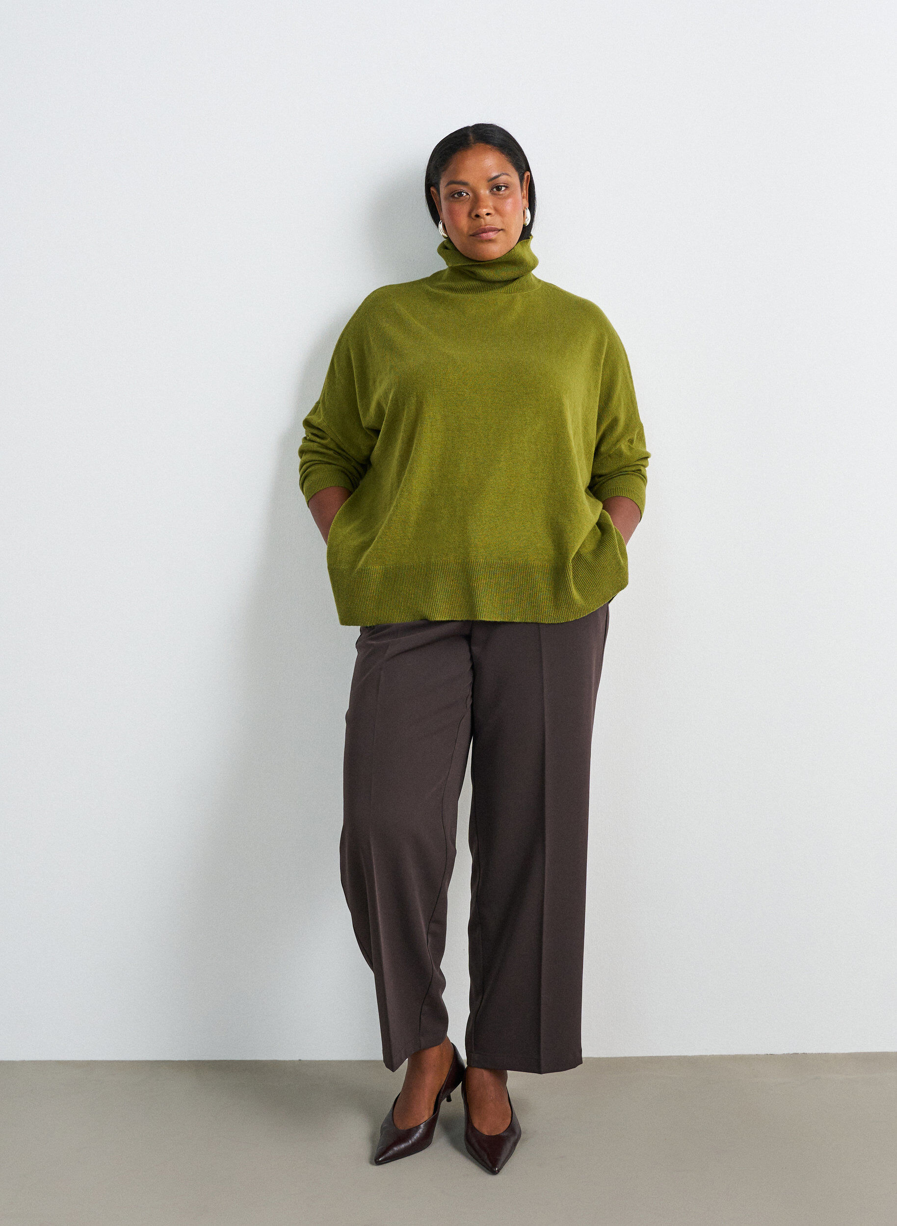 ZizziColtrui met losse pasvorm, Groen, Model image number 1