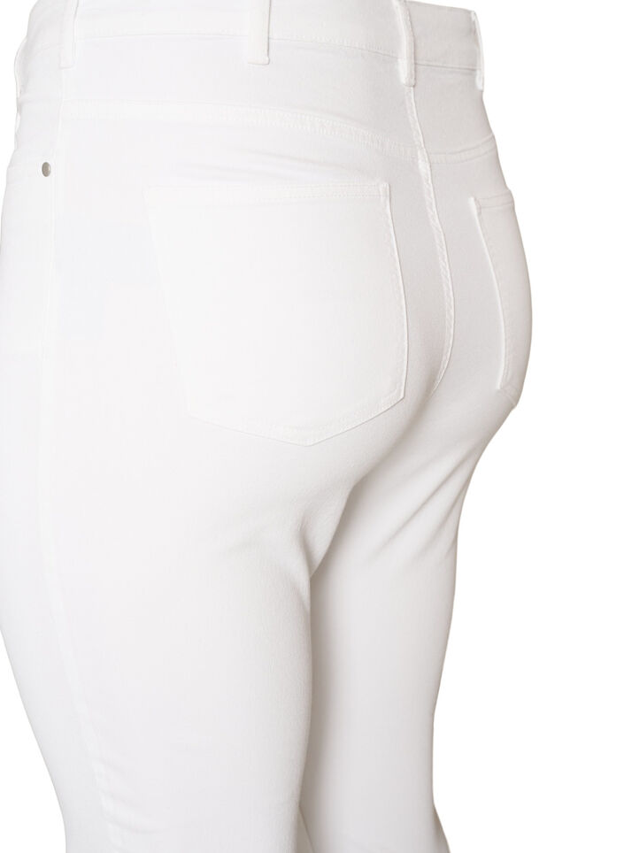 Amy super slim fit jeans met hoge taille, Wit, Packshot image number 3