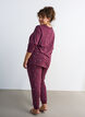 Bas de pyjama imprim&eacute;, Bordeaux fonc&eacute;, Model image number 1