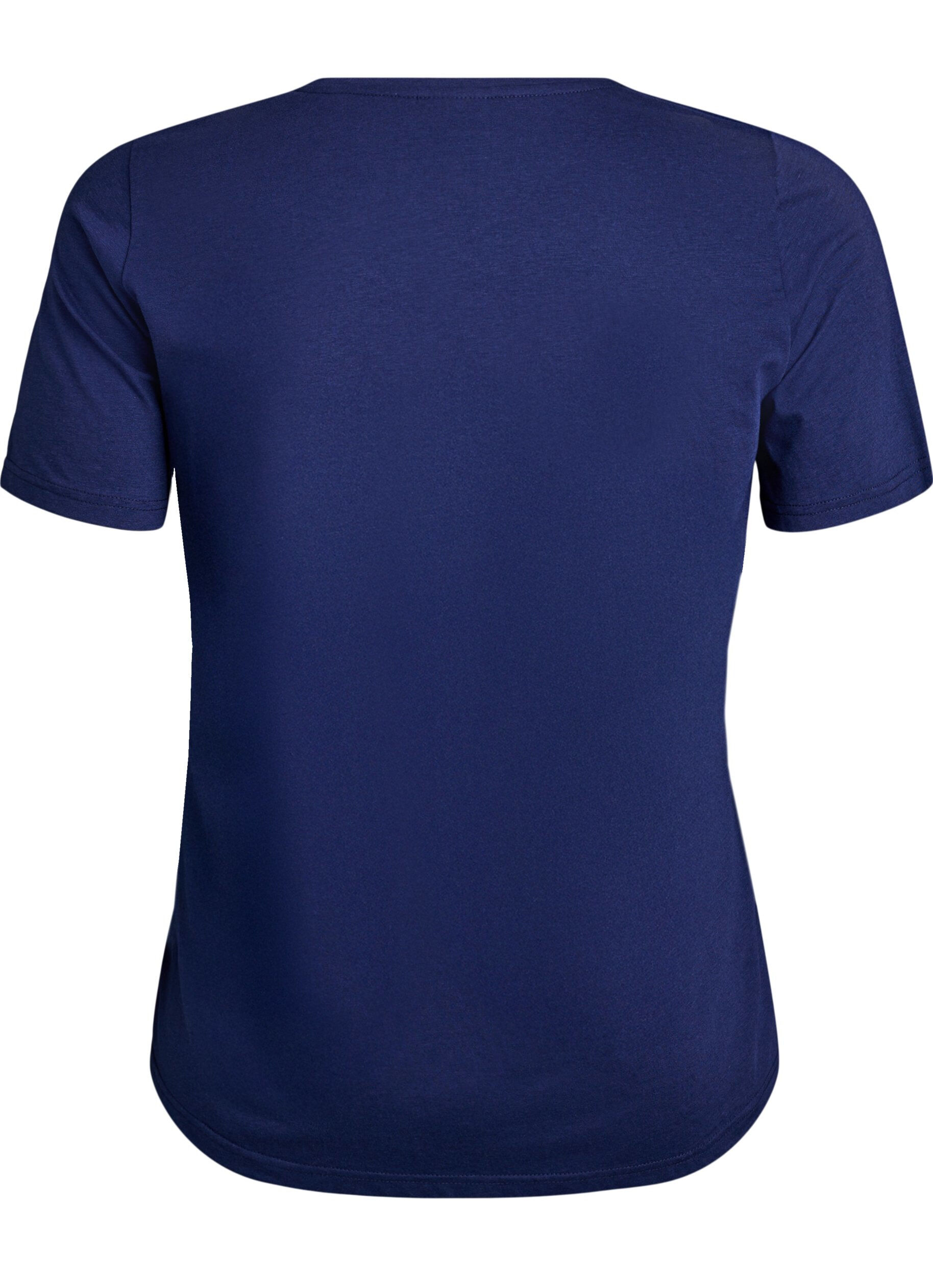 ZizziT-shirt met print, Blauw, Packshot image number 1