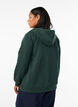 Sweat &agrave; capuche zipp&eacute; avec poches, Vert fonc&eacute;, Model image number 2