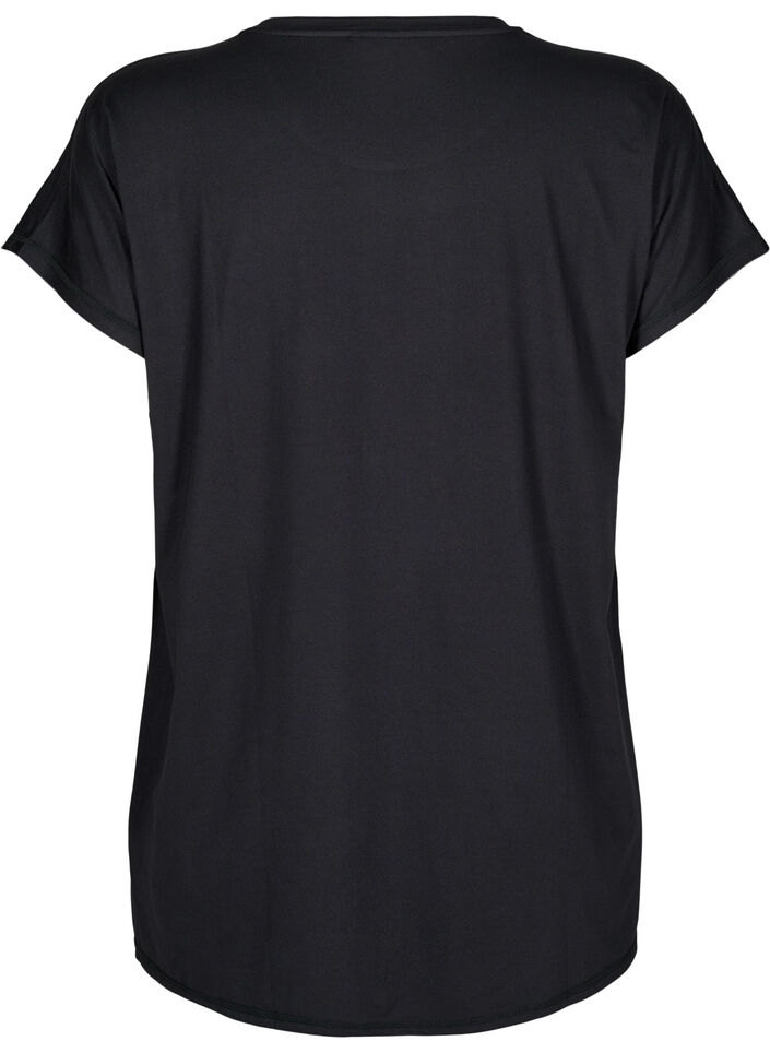 T-shirt long d'entra&icirc;nement, Noir, Packshot image number 1