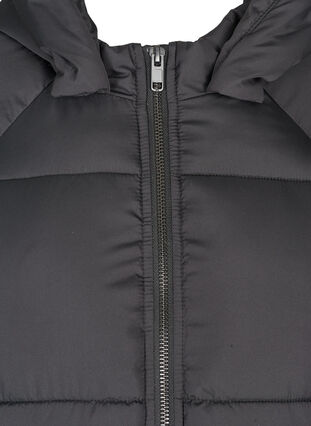 Veste d'hiver courte avec capuche, Black w Stone Grey, Packshot image number 2