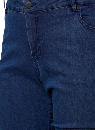 Jeans Sanna extra-slim à taille normale, Dark blue, Packshot image number 2