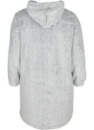 Chemise de nuit douce avec capuche, Light Grey, Packshot image number 1