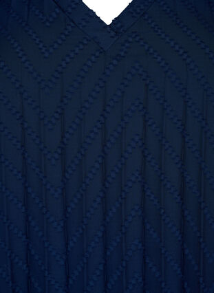 Robe plissée à manches courtes, Navy Blazer, Packshot image number 2