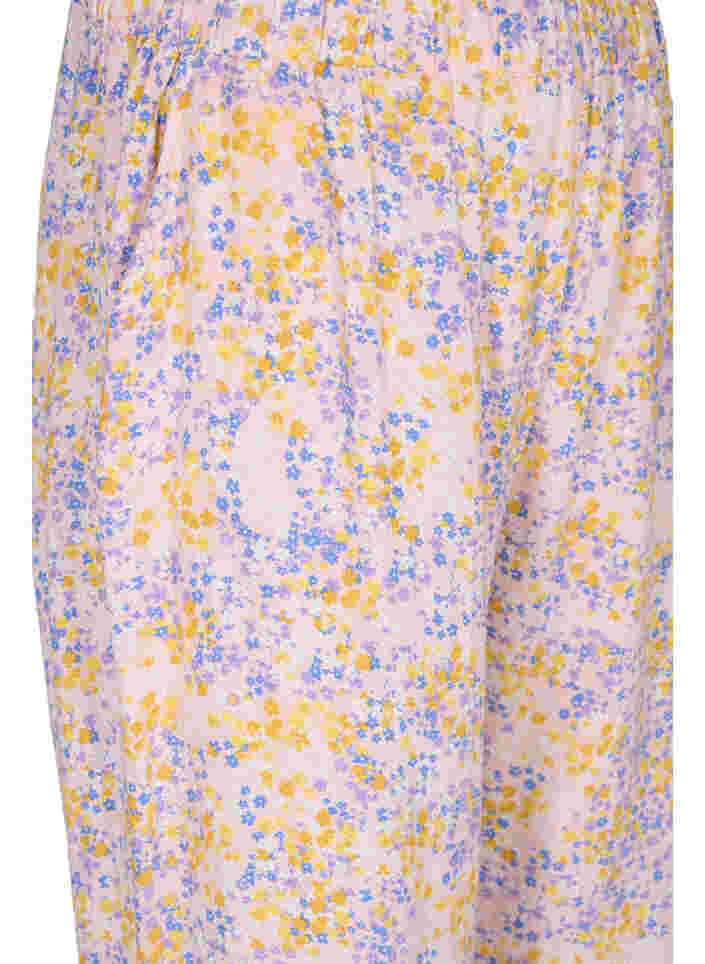 Pantalon court en viscose avec imprimé floral, Rose Ditsy AOP, Packshot image number 2