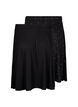 2-pack rok van viscose, Zwart, Packshot image number 1