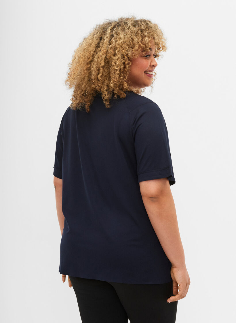 Trainings-T-shirt met korte mouwen en ronde hals, Night Sky, Model image number 1