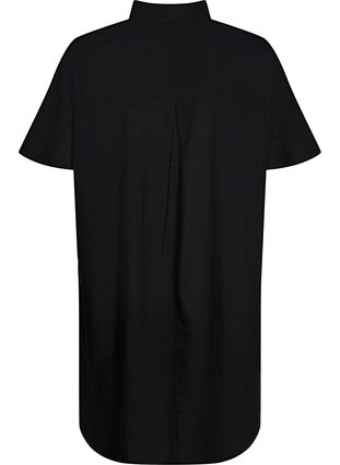 Chemise longue à manches courtes, Black, Packshot image number 1