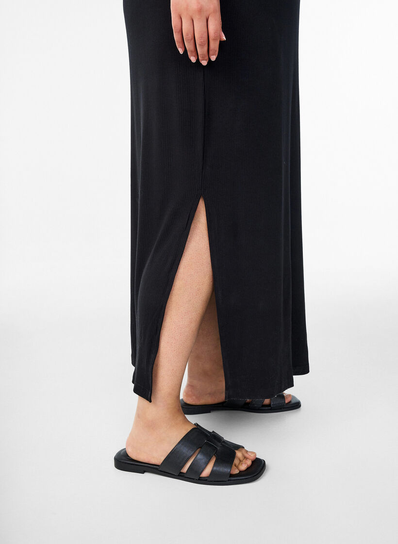 Mouwloze A-lijn jurk, Blauw, Model image number 3