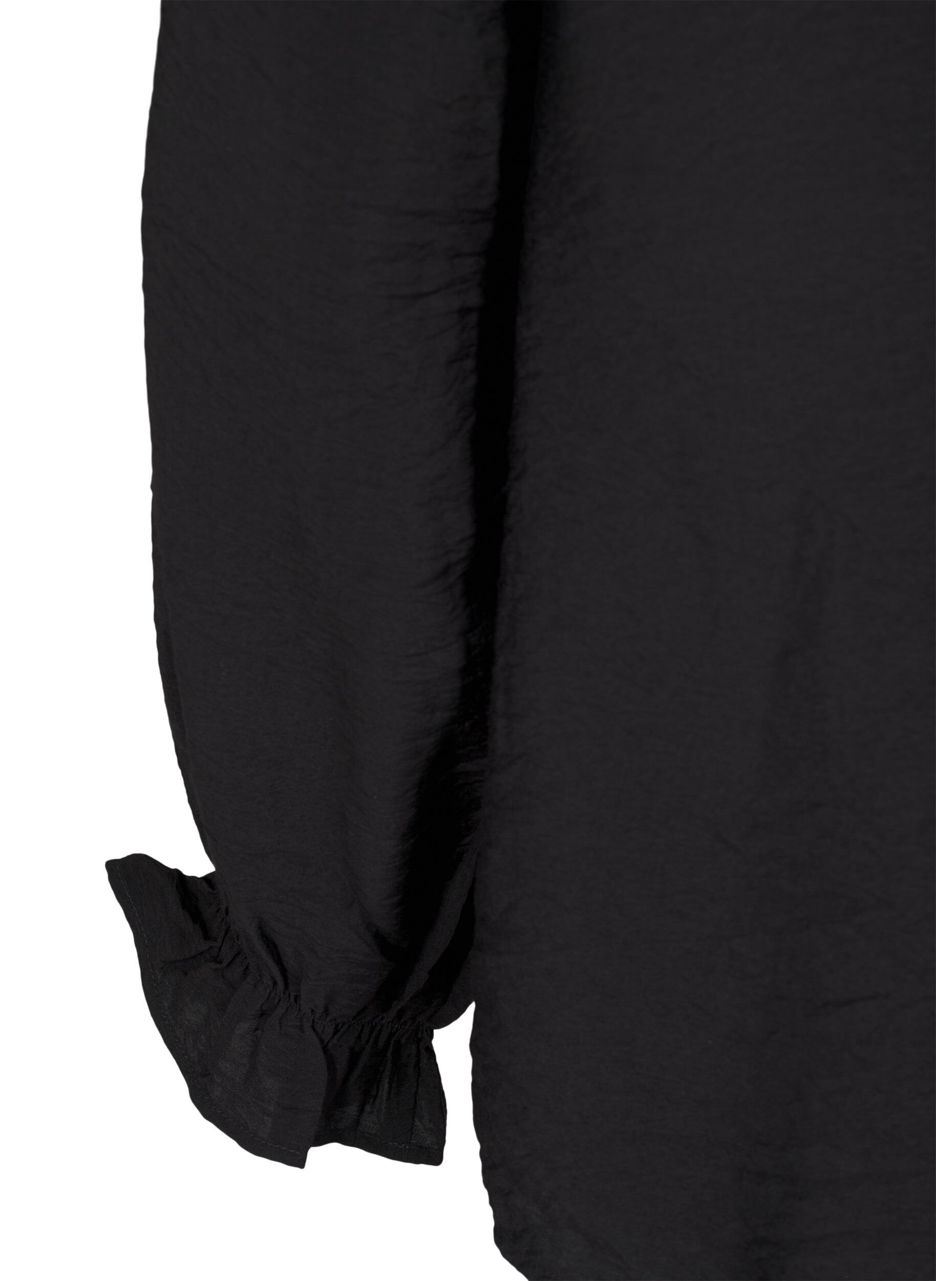 ZizziBlouse met lange mouwen en een V-hals, Black, Packshot image number 3