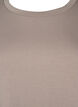 Modal blend blouse met ronde hals, Beige, Packshot image number 2