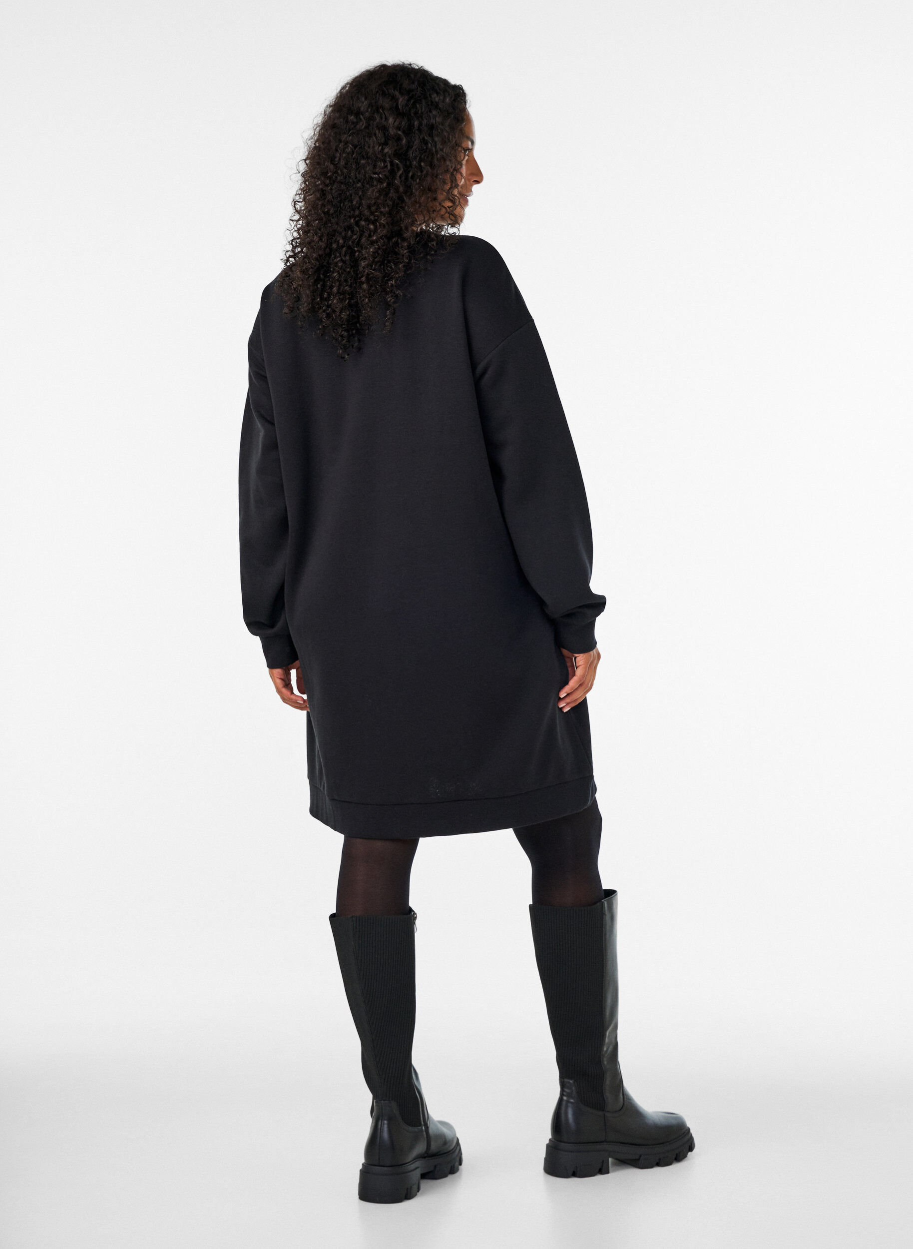 ZizziRobe sweat ample avec des poches, Noir, Model image number 2