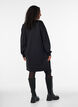 Robe sweat ample avec des poches, Noir, Model image number 2