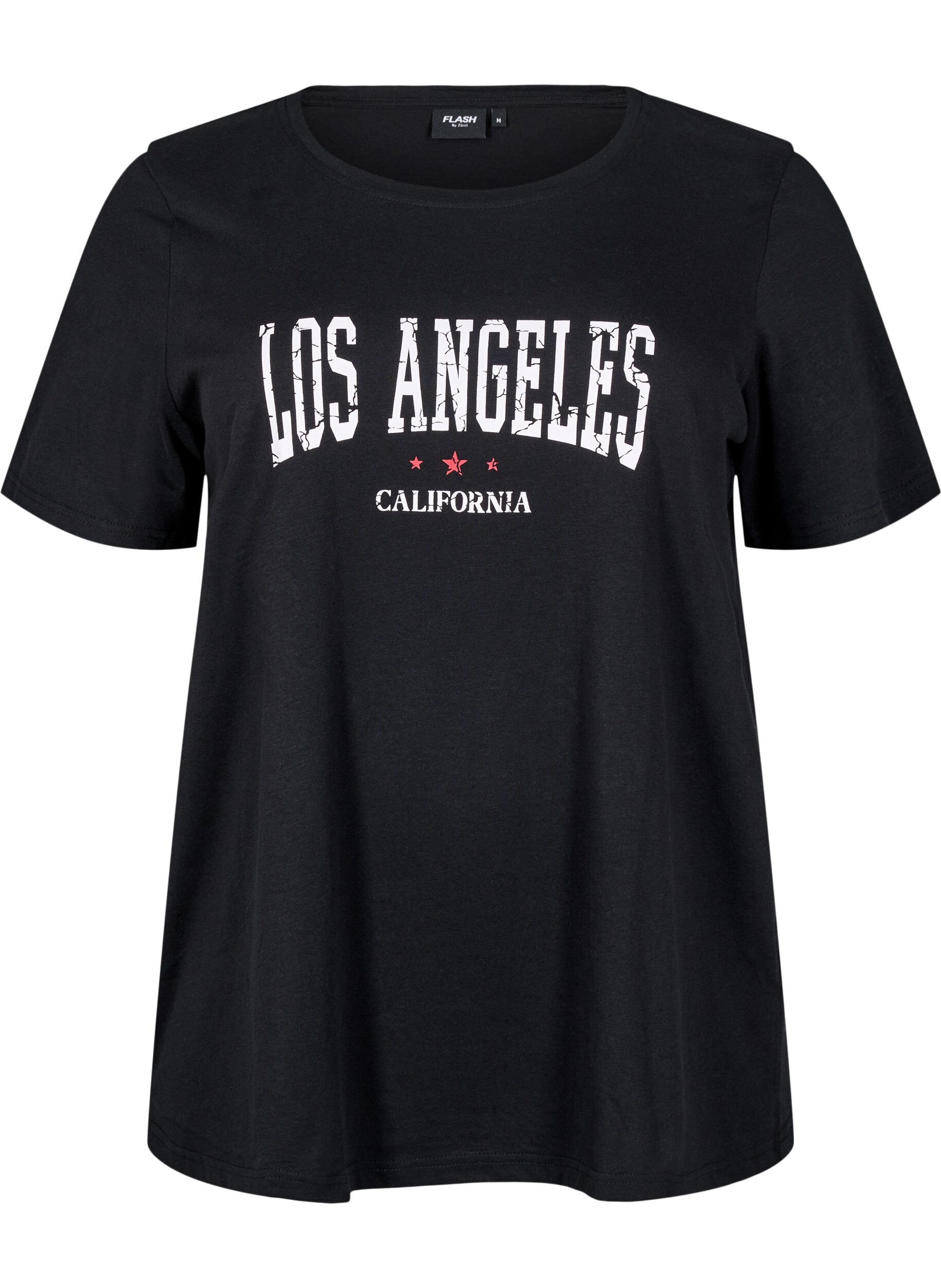 ZizziFLASH - T-shirt met motief, Zwart, Packshot image number 0