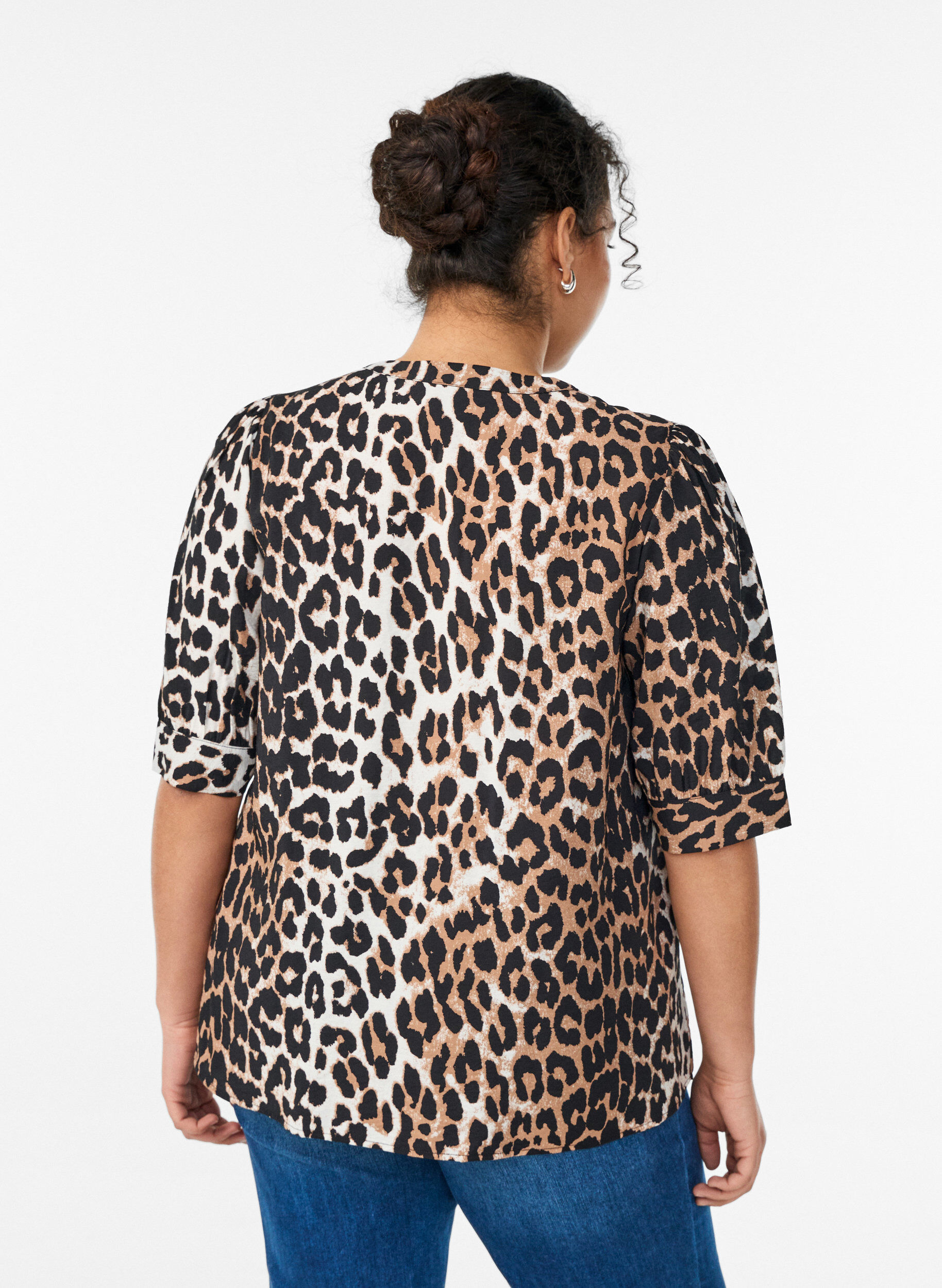 ZizziBlouse met patroon en 1/2 mouwen, 9990, Model image number 2