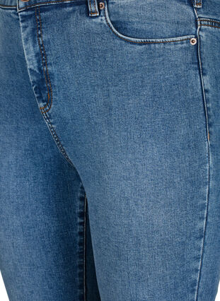 Amy jeans met een hoge taille en super slanke pasvorm, Blue denim, Packshot image number 2