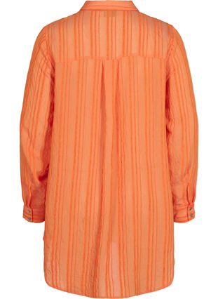 Lang gestreept overhemd met lange mouwen, Harvest Pumpkin, Packshot image number 1