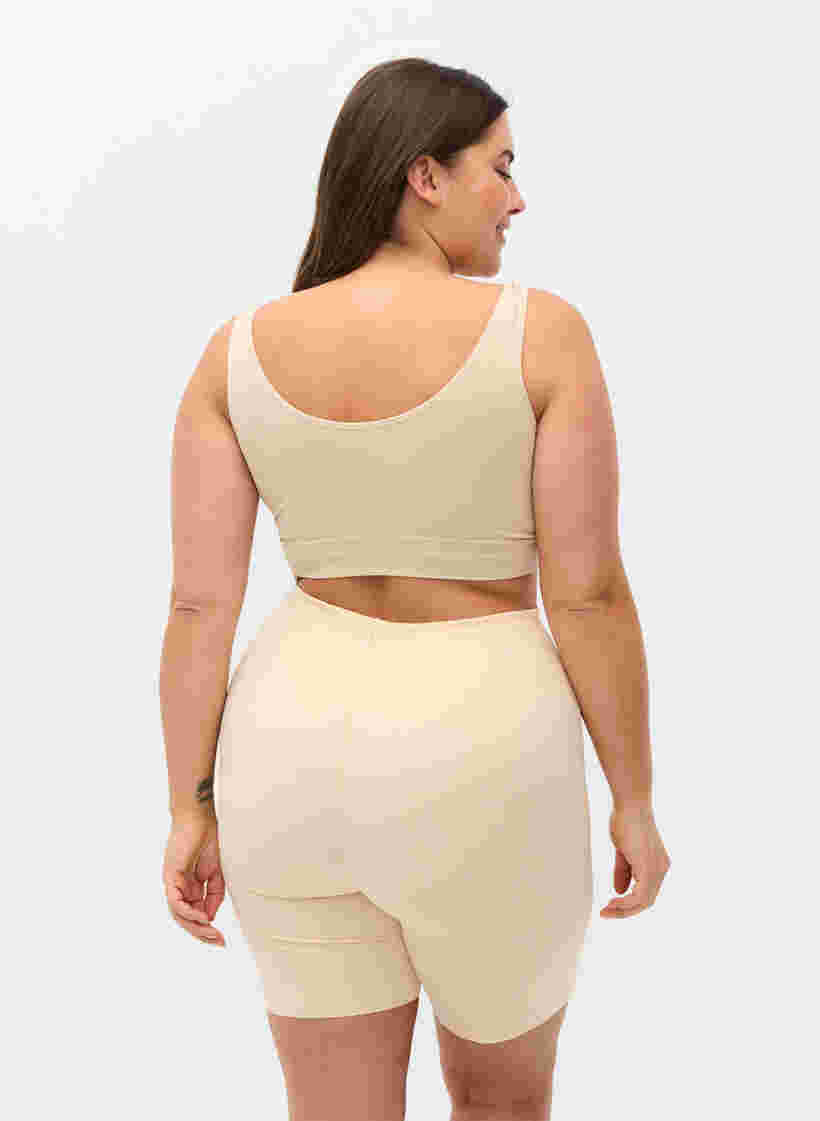 Light shapewear shorts met hoge taille, Nude, Model image number 1