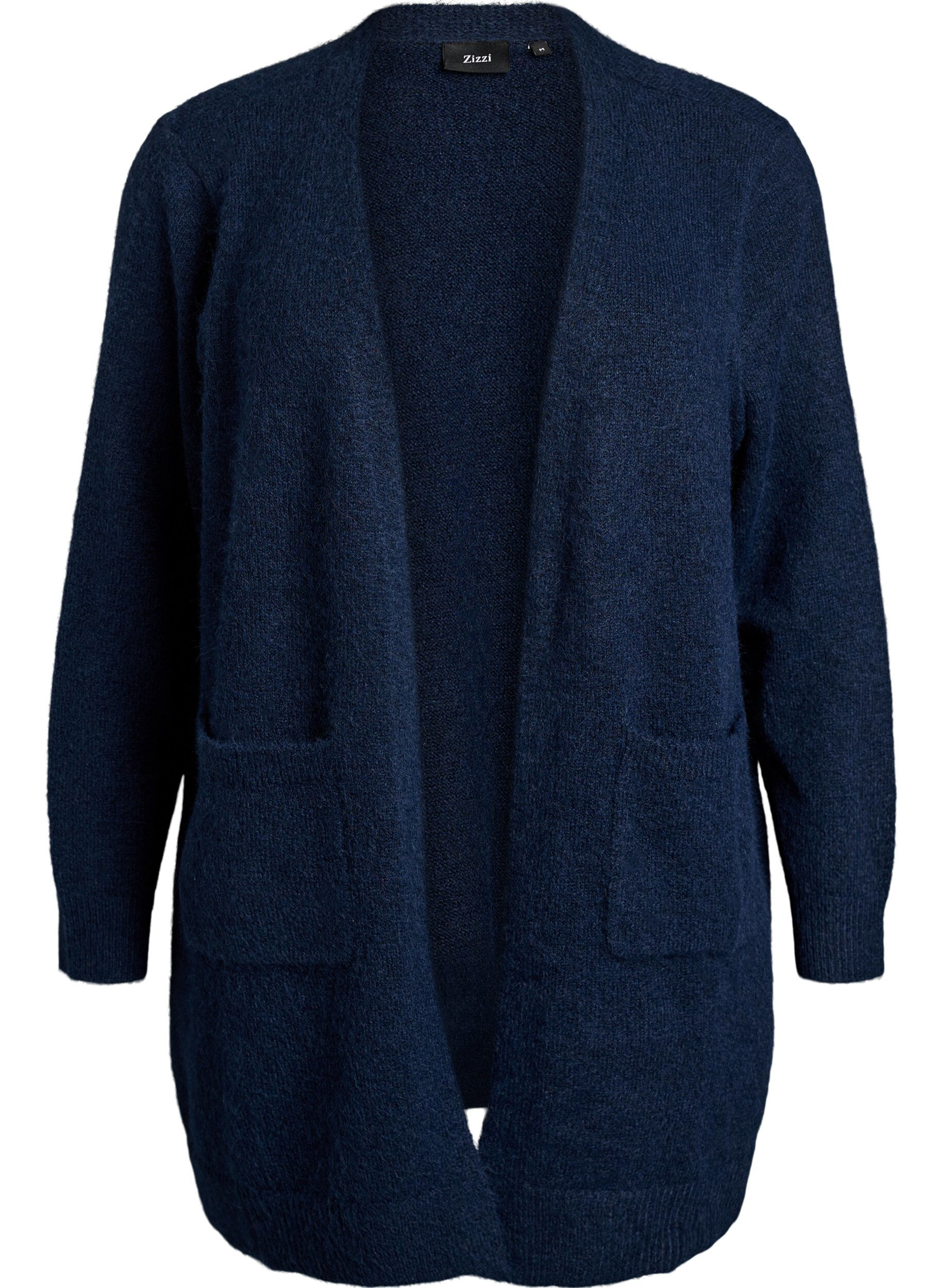 ZizziCardigan long avec poches, Bleu, Packshot image number 0
