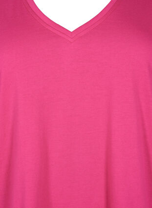FLASH - T-shirt avec col en V, Raspberry Rose, Packshot image number 2