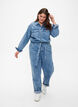 Jumpsuit van denim met lange mouwen, Light Blue Denim, Model image number 0
