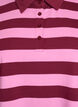 Polo shirt met lange mouwen en strepen, Donker Bordeaux, Packshot image number 2