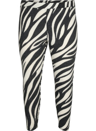 Leggings avec imprimé zébré, White Zebra, Packshot image number 0