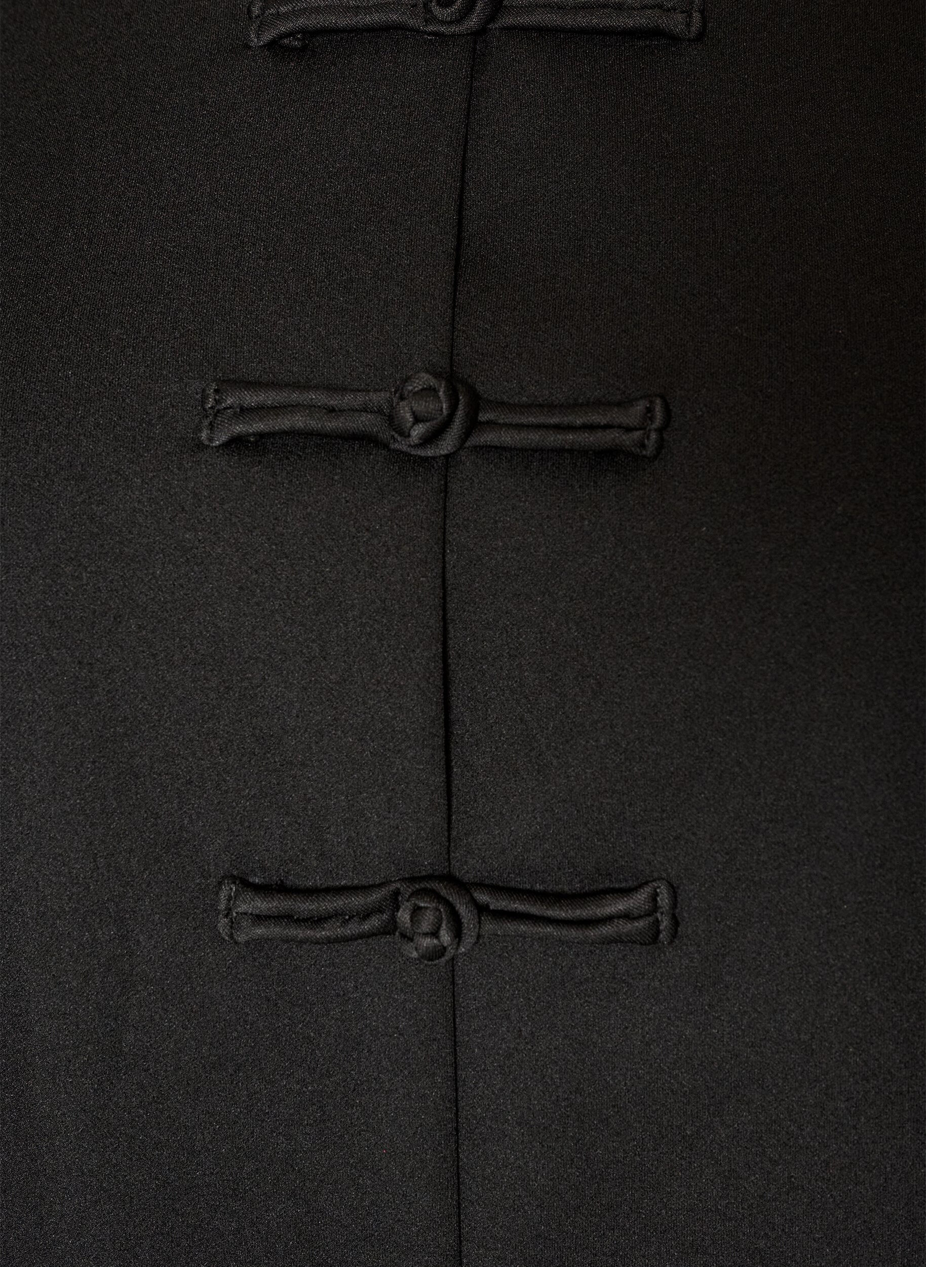ZizziCardigan ajust&eacute; avec fermeture par n&oelig;uds, Noir, Packshot image number 2