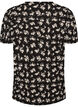Blouse met lange mouwen en bloemenprint, Zwart, Packshot image number 1