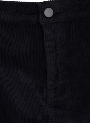 Jupe en coton et velours , Black, Packshot image number 2