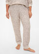 Pantalon en velours imprimé, Pink Tint AOP, Model image number 2