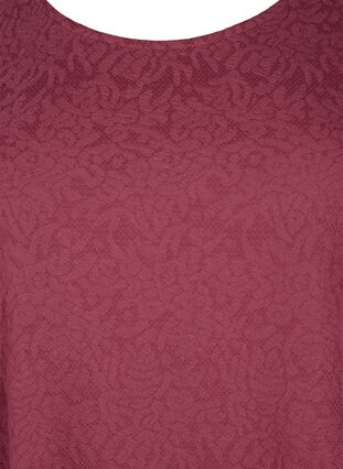 Blouse met lange mouwen en textuur, Dry Rose, Packshot image number 2