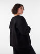 Losvallend vest met zakken, Zwart, Model image number 2