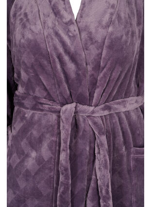 Lange badjas met zakken, Vintage Violet, Packshot image number 2