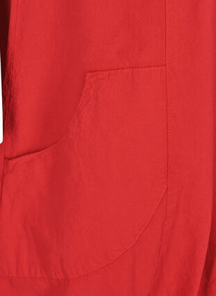 Robe en coton à manches courtes, Lipstick Red, Packshot image number 2