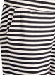 Pantalon de pyjama ray&eacute; &agrave; taille haute et coupe ample, Noir, Packshot image number 2