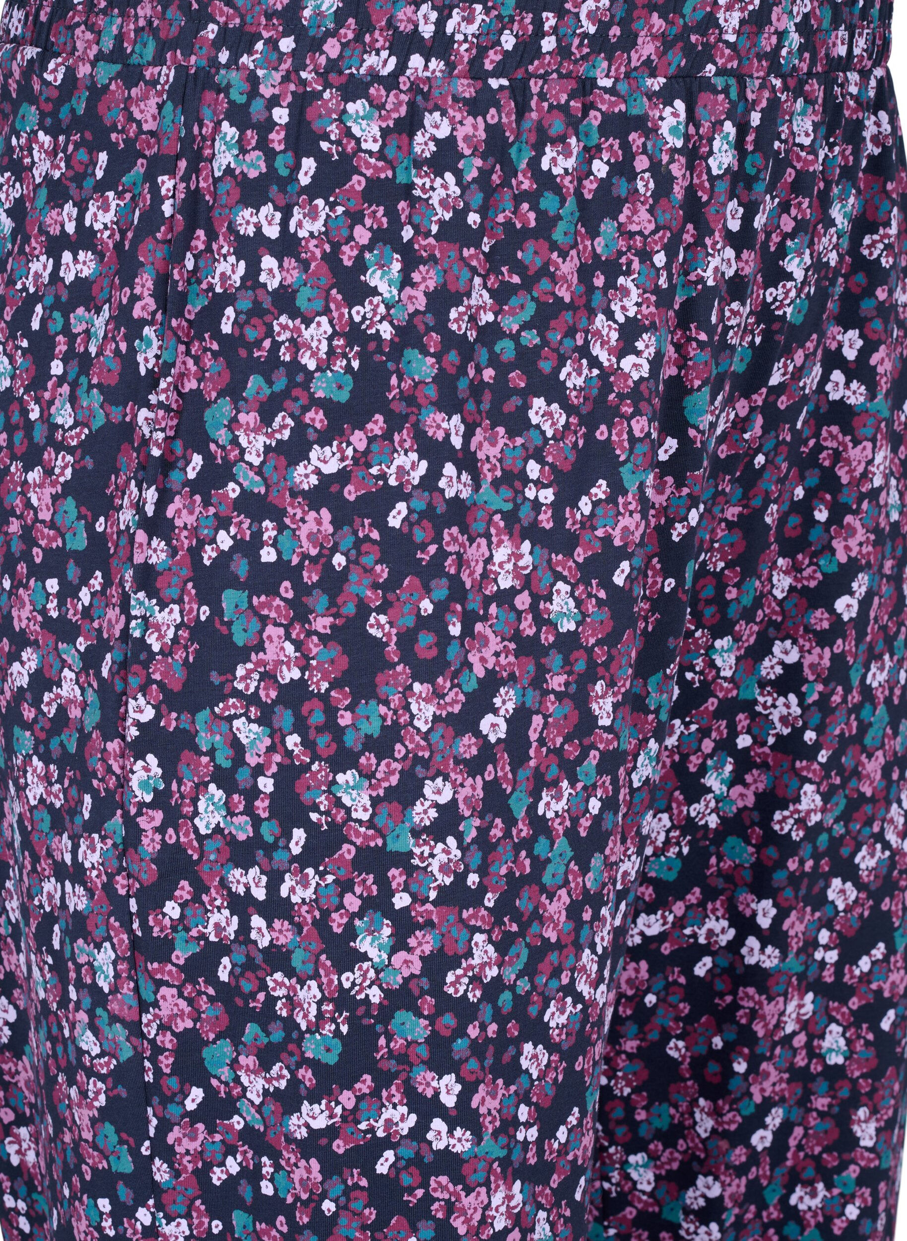 ZizziKleren pyjama broek met print, Blauw, Packshot image number 2