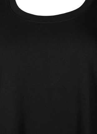 Robe de survêtement à manches courtes avec poches, Black, Packshot image number 2