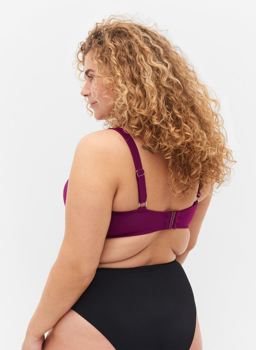 Bikinitop, Dark Purple, Model image number 1