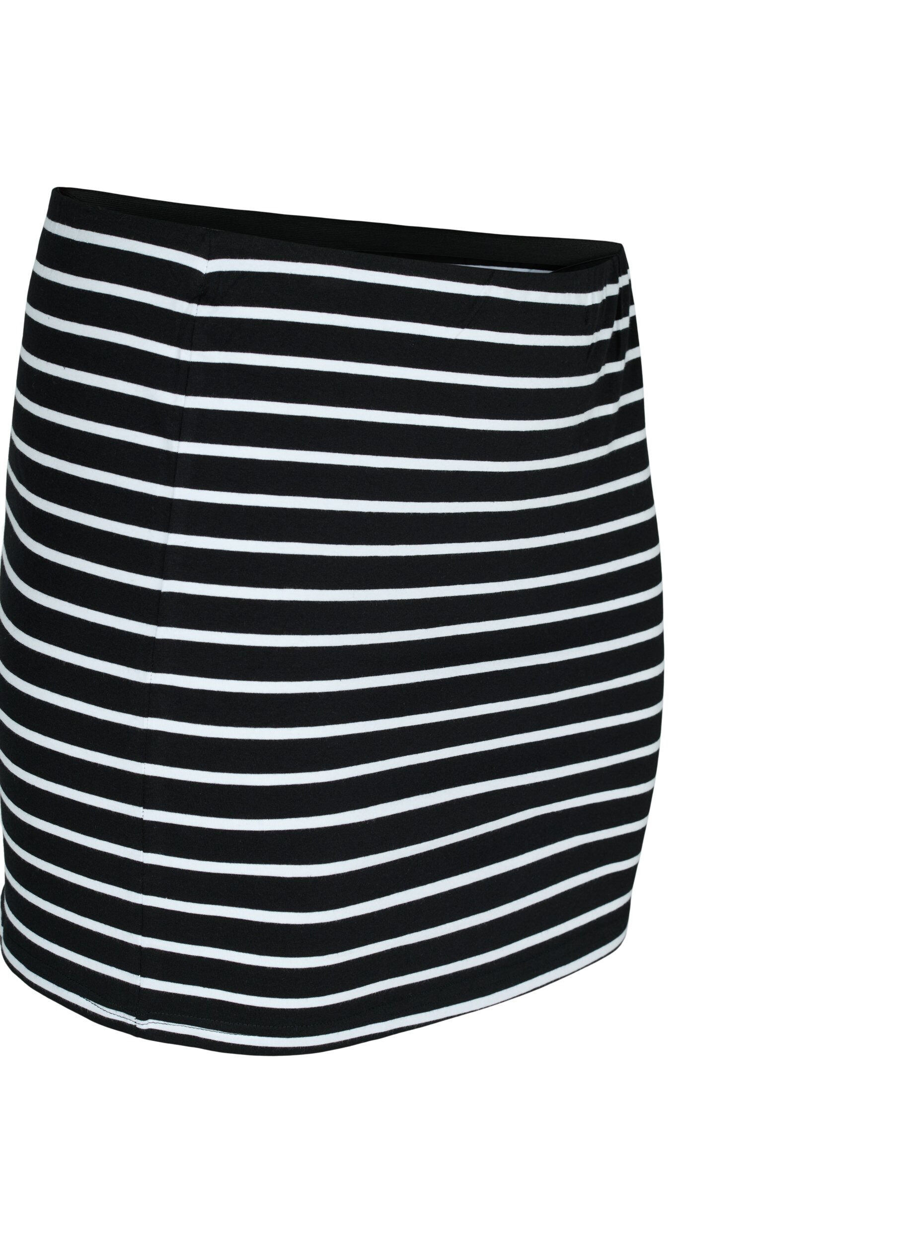 Zizzi2-pack tops verlenger, Black/Black Stripe, Packshot image number 3