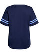 Sportief oversized college T-shirt, Blauw, Packshot image number 1