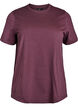 Basic katoenen T-shirt met ronde hals, Donker Bordeaux, Packshot image number 0