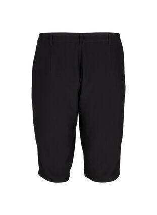 Bermuda shorts in effen kleur, Black, Packshot image number 1