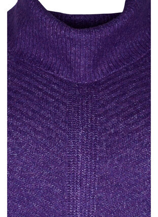 Poncho en maille avec col roulé, Ultra Violet Mel., Packshot image number 2