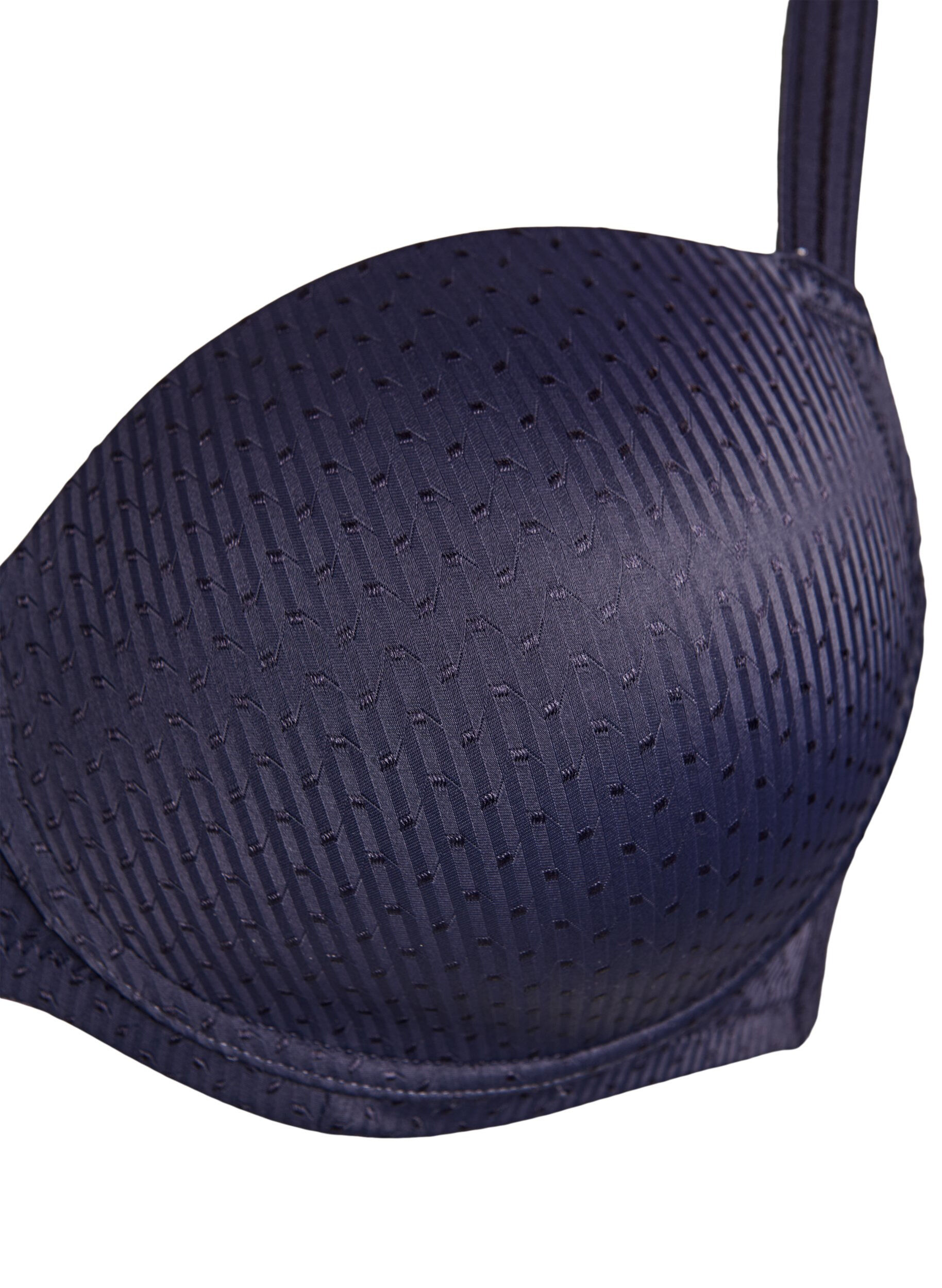 ZizziVoorgevormde beugelbeha met patroon, Blauw, Packshot image number 2