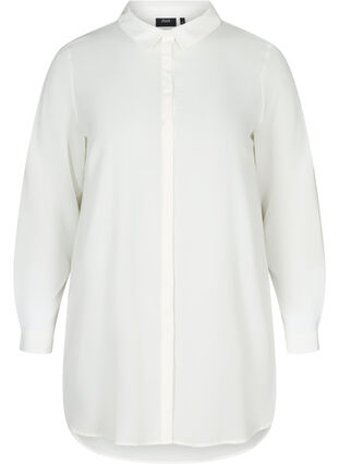 Lange transparante blouse, Snow White, Packshot image number 0